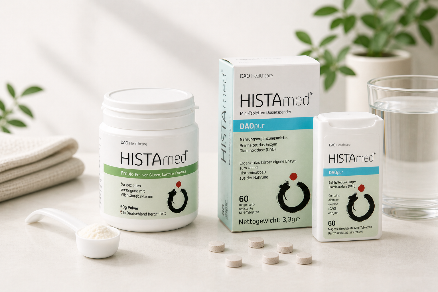 Set aus Histamed Probio und Histamed DAOpur
